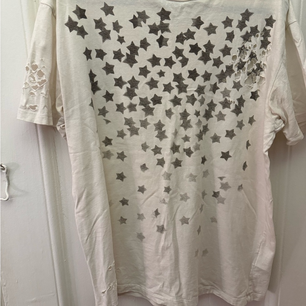 Allsaints Distressed Star Pattern T-Shirt